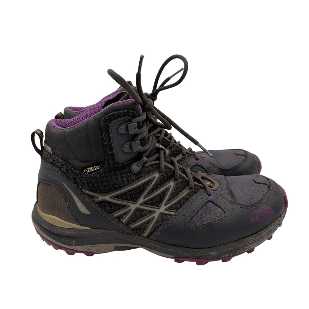 The North Face Ultra Fastpack Mid GORE-TEX Hiking Boots Grey Purple Womens 9